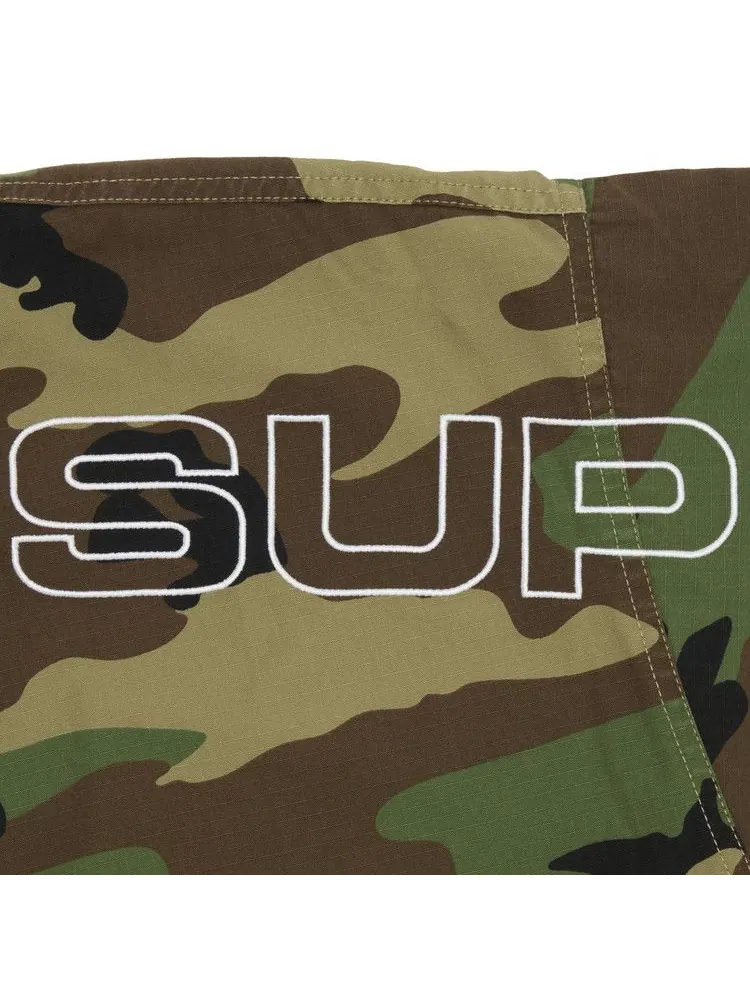 Спортивная куртка Supreme Spellout Embroidered Ripstop Track Jacket, Woodland Camo — изображение 3 из 3, мульти
