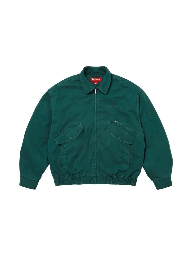 Куртка Supreme Hooded Utility Jacket — изображение 1 из 3, темный зеленый