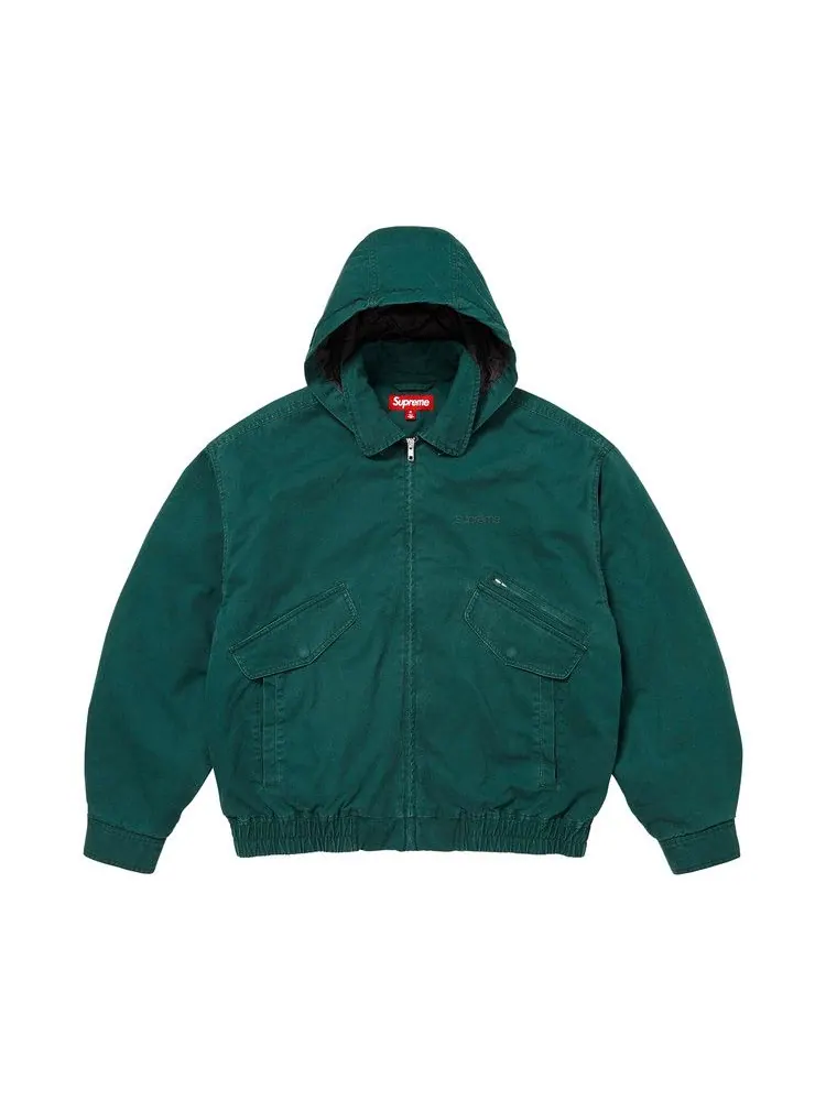 Куртка Supreme Hooded Utility Jacket — изображение 3 из 3, темный зеленый