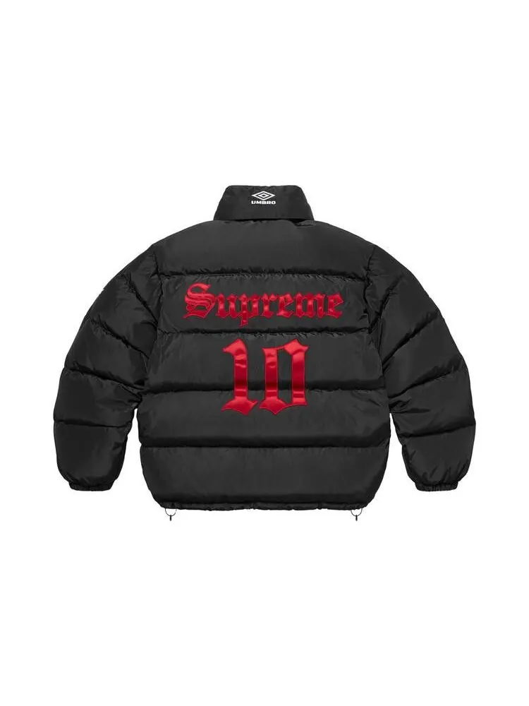 Пуховик Supreme x Umbro Down Puffer Jacket 'Black' — изображение 2 из 2, черный