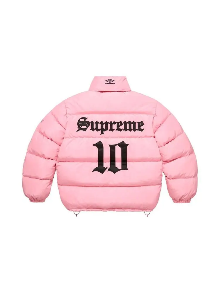 Пуховик Supreme x Umbro Down Puffer Jacket 'Pink' — изображение 2 из 2, розовый