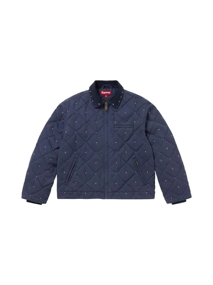 Куртка Supreme x B.B. Simon Quilted Work Jacket — изображение 1 из 2, темно-синий