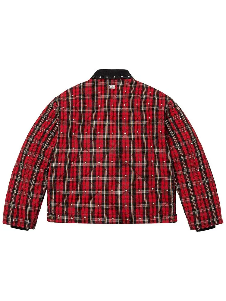 Куртка Supreme x B.B. Simon Quilted Work Jacket — изображение 2 из 2, клетчатый