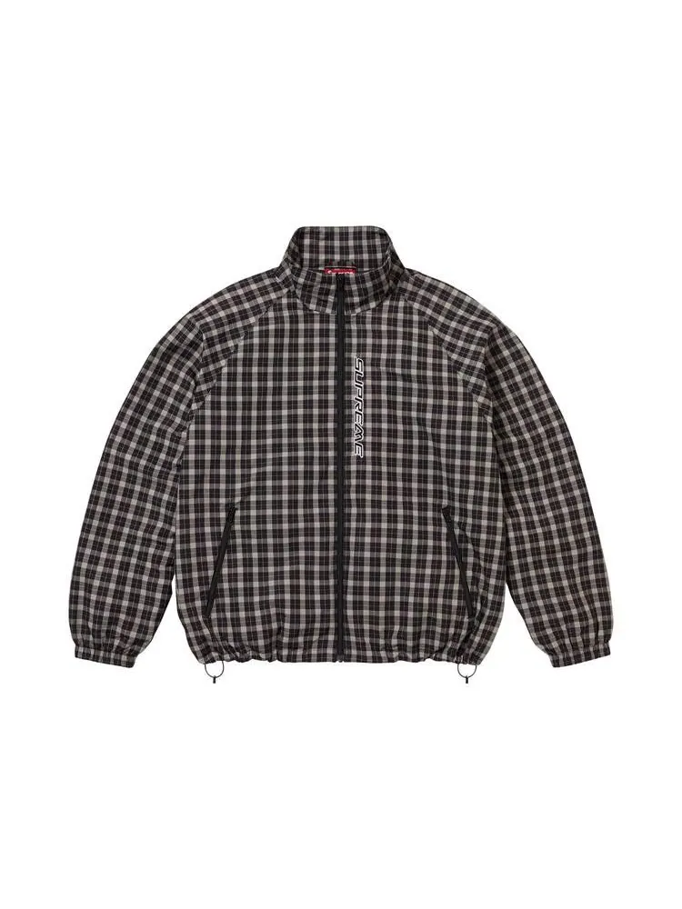 Спортивная куртка Supreme Plaid Track Jacket — изображение 1 из 2, черный