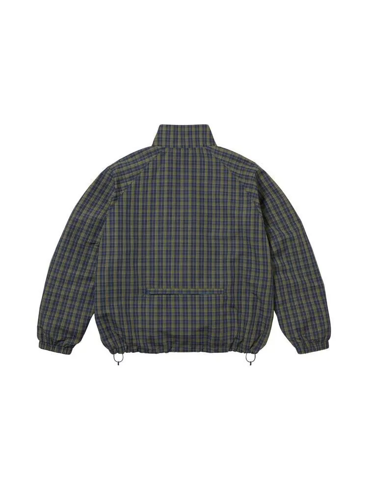 Спортивная куртка Supreme Plaid Track Jacket — изображение 2 из 2, темно-синий