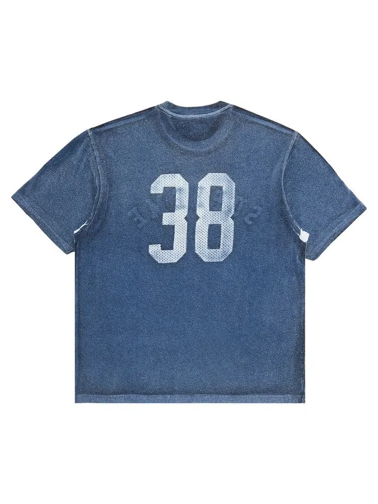 Топ Supreme Overprint Short-Sleeve Top — изображение 2 из 3, темно-синий