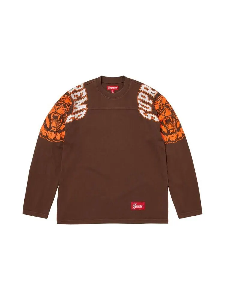 Топ Supreme Mascot Long-Sleeve Football Top — изображение 1 из 2, коричневый