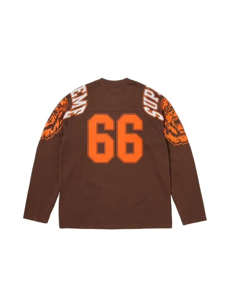 Топ Supreme Mascot Long-Sleeve Football Top — изображение 2 из 2, коричневый