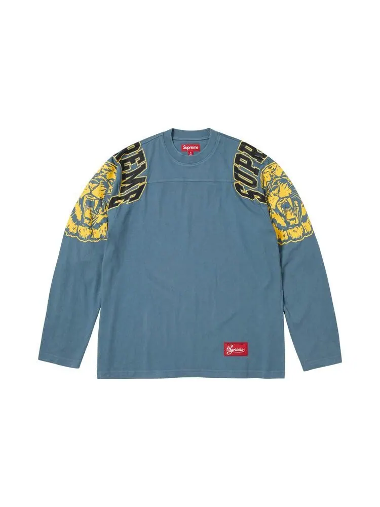 Топ Supreme Mascot Long-Sleeve Football Top — изображение 1 из 2, серый