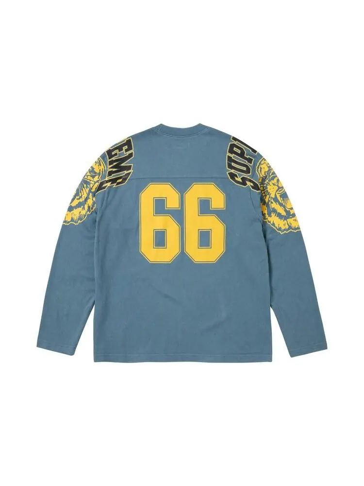 Топ Supreme Mascot Long-Sleeve Football Top — изображение 2 из 2, серый