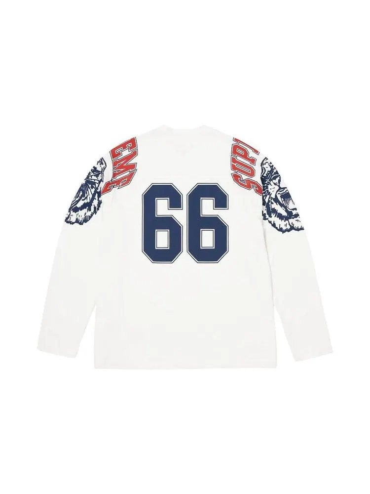Топ Supreme Mascot Long-Sleeve Football Top — изображение 2 из 2, белый