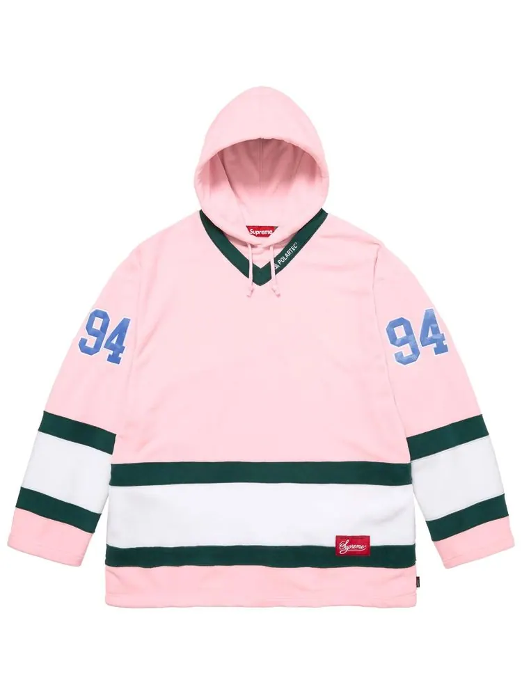 Хоккейная майка Supreme Polartec с капюшоном — изображение 1 из 2, розовый