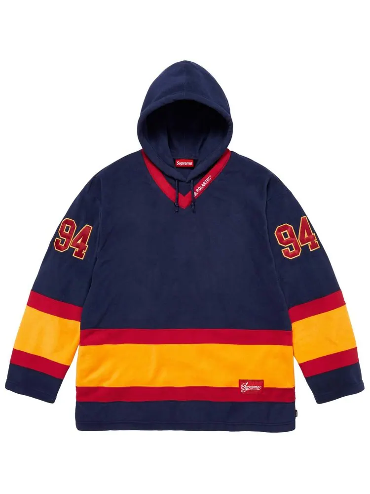Хоккейная майка Supreme Polartec с капюшоном — изображение 1 из 2, синий