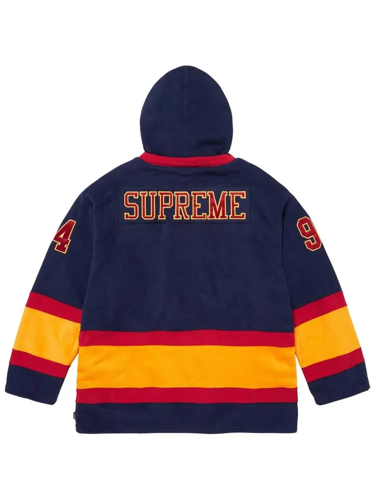 Хоккейная майка Supreme Polartec с капюшоном — изображение 2 из 2, синий