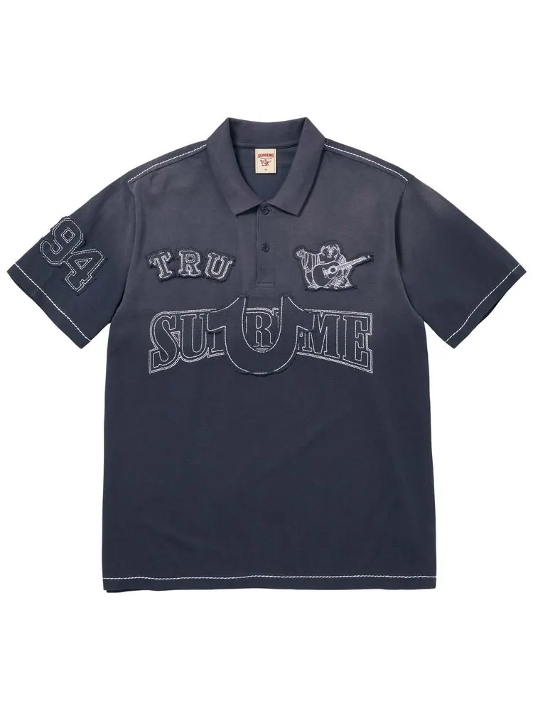 Поло Supreme x True Religion Appliqué — изображение 1 из 2, синий