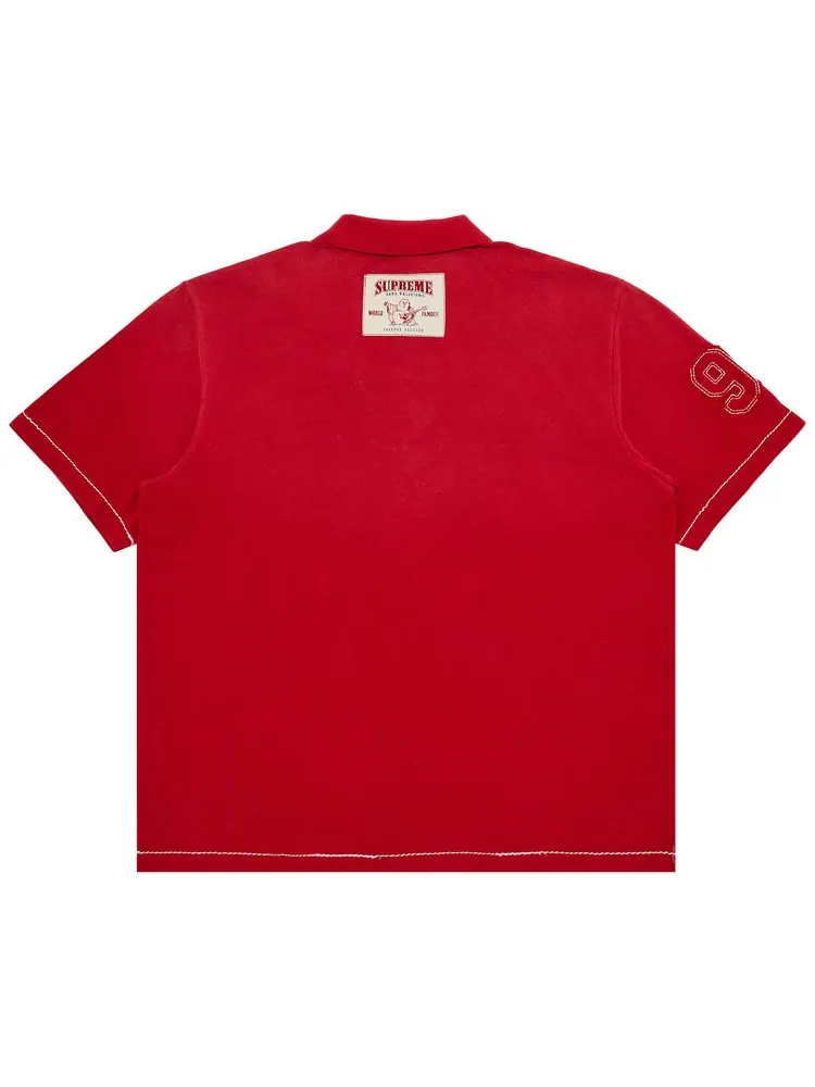 Поло Supreme x True Religion Appliqué — изображение 2 из 3, красный