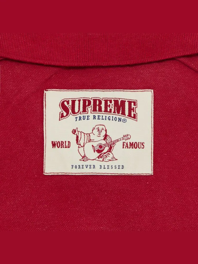 Поло Supreme x True Religion Appliqué — изображение 3 из 3, красный