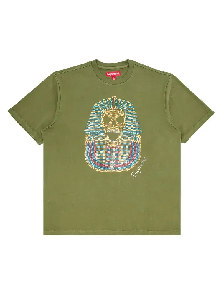 Футболка Supreme King Tut с коротким рукавом — изображение 1 из 2, оливковый