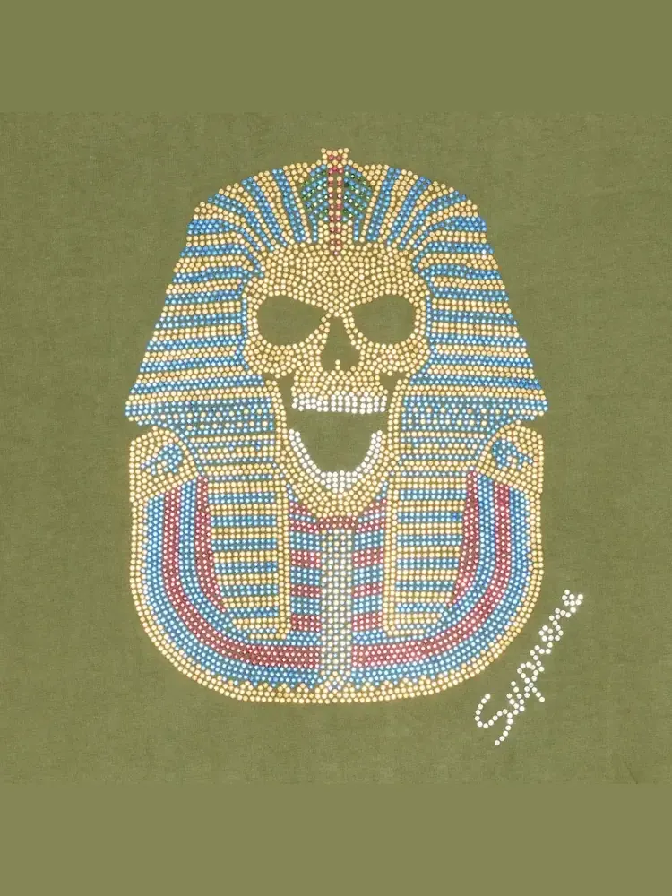 Футболка Supreme King Tut с коротким рукавом — изображение 2 из 2, оливковый