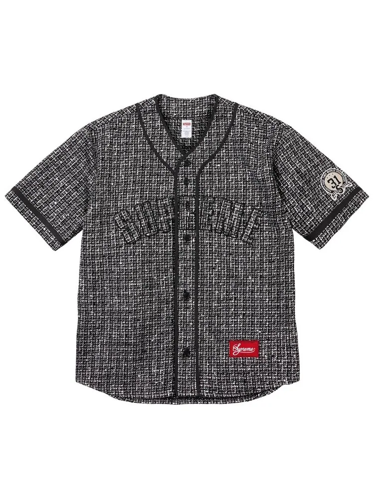Бейсбольная майка Supreme Bouclé — изображение 1 из 1, черный