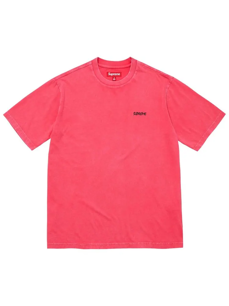 Футболка Supreme с коротким рукавом и эффектом потертости — изображение 1 из 1, красный