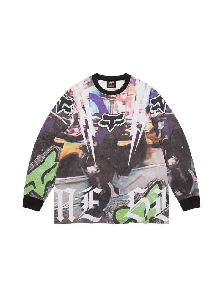 Топ Supreme x Fox Racing Long-Sleeve Top 'Multicolor' — изображение 1 из 2, мульти