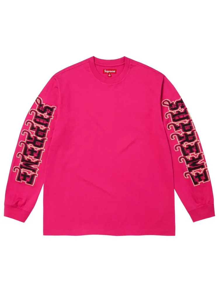 Топ с длинными рукавами Supreme Intarsia Sleeve Long-Sleepe — изображение 1 из 1, розовый