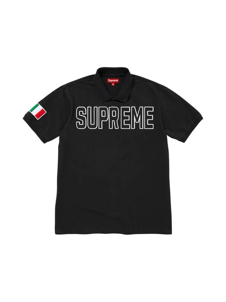 Поло Supreme Twill Appliqué Polo — изображение 1 из 2, черный