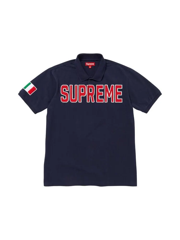 Поло Supreme Twill Appliqué Polo — изображение 1 из 2, темно-синий