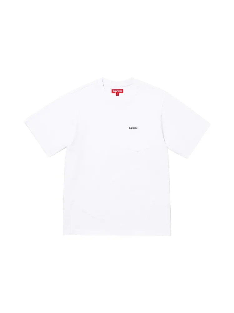 Футболка Supreme с коротким рукавом и карманом — изображение 1 из 1, белый