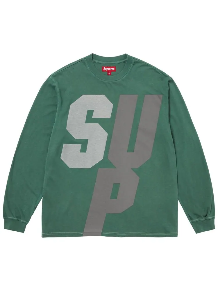 Светоотражающая футболка с длинными рукавами Supreme