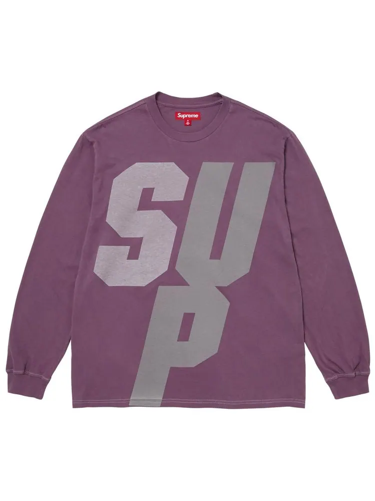 Светоотражающая футболка с длинными рукавами Supreme