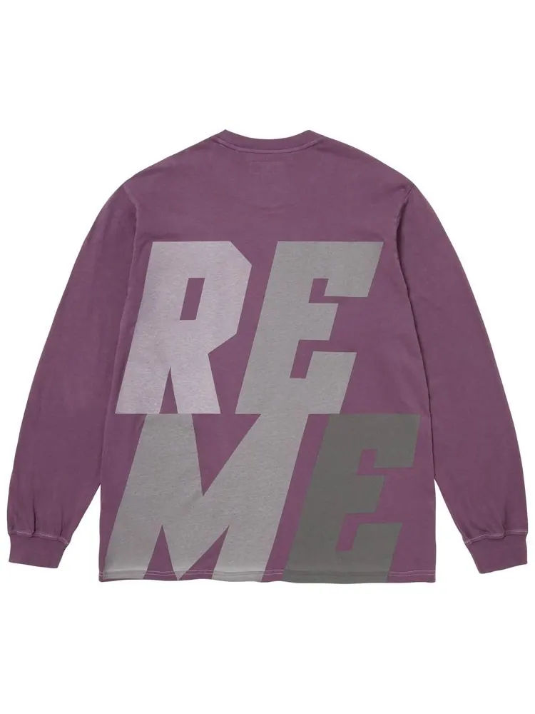 Светоотражающая футболка с длинными рукавами Supreme — изображение 2 из 2, фиолетовый