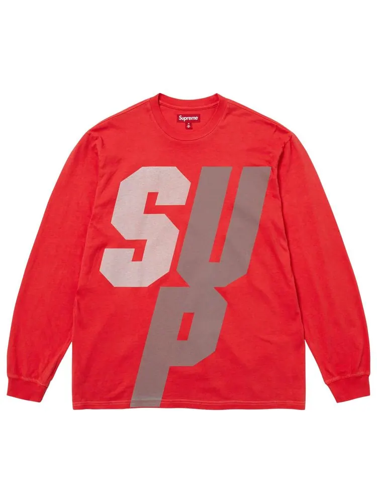 Светоотражающая футболка с длинными рукавами Supreme