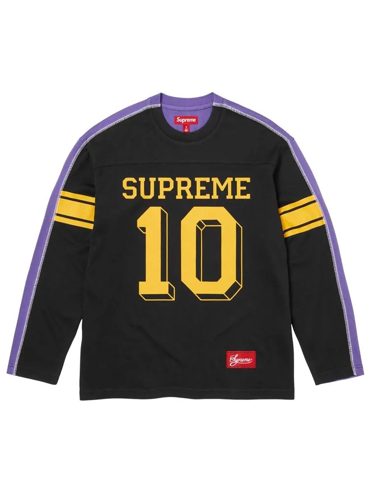 Футболка Supreme с разрезом и длинными рукавами