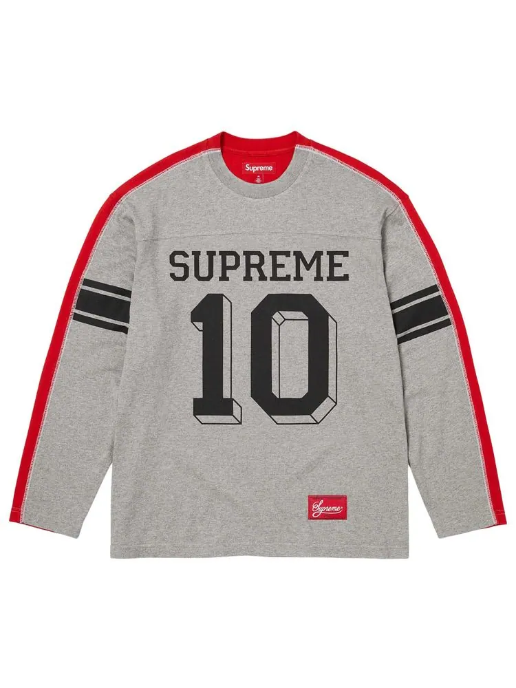 Футболка Supreme с разрезом и длинными рукавами