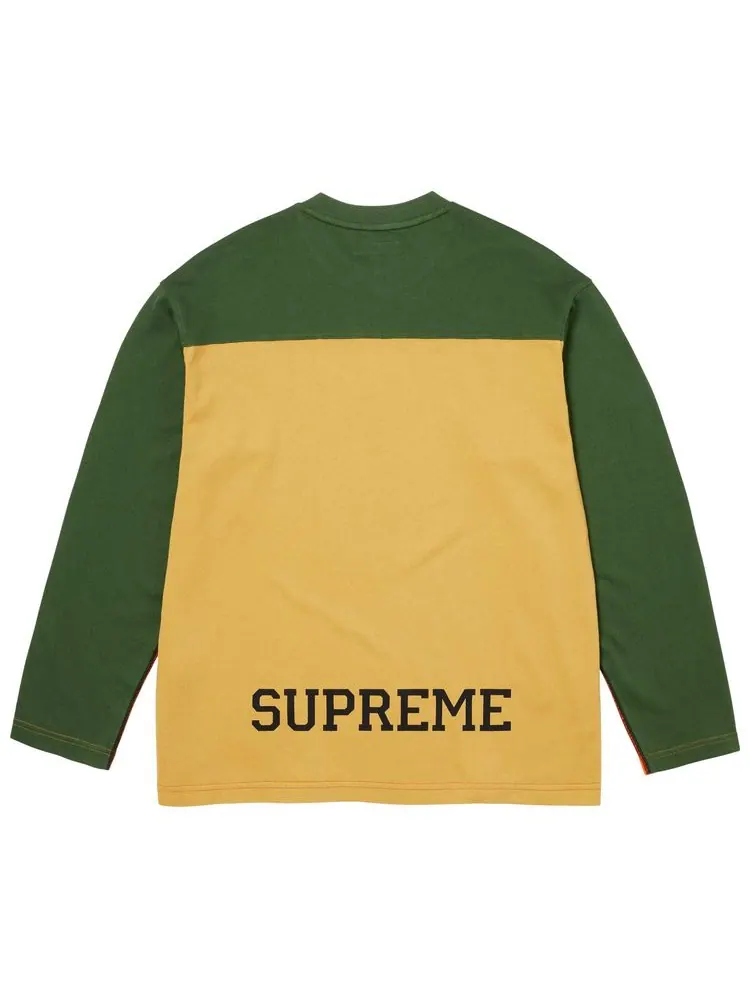 Футболка Supreme Split Long-Sleeve Top — изображение 2 из 2, оранжевый