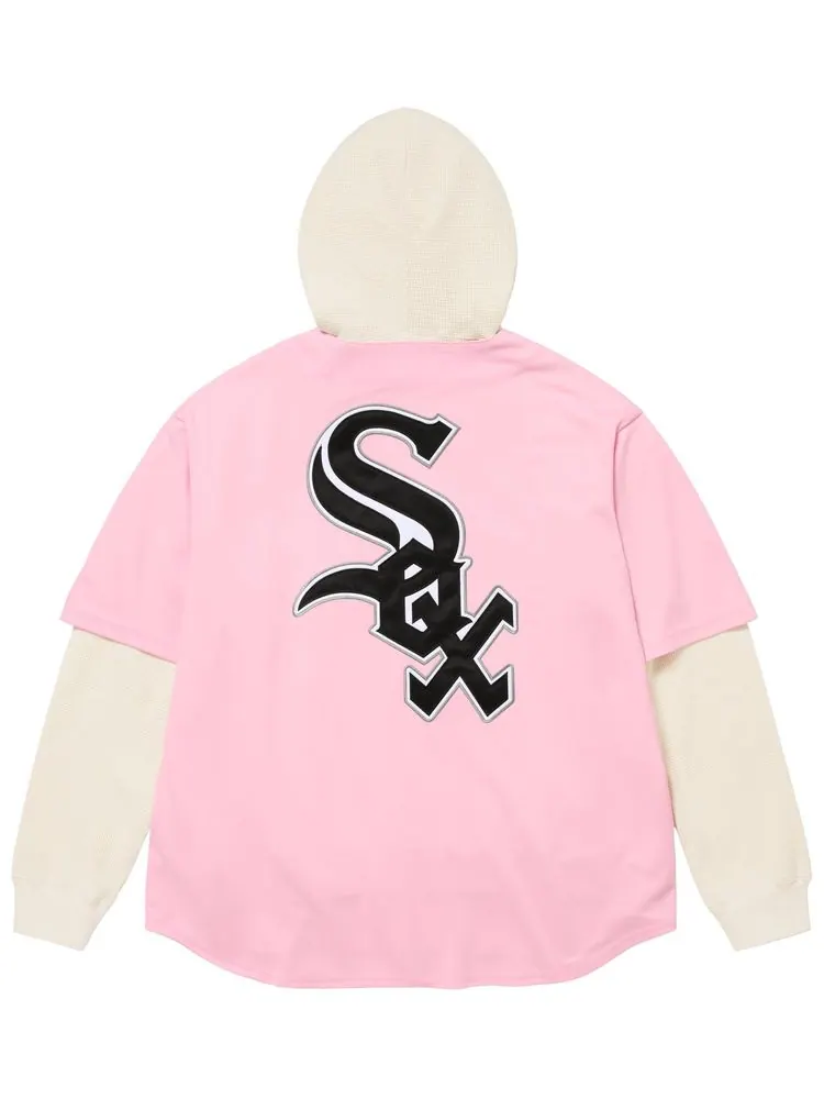 Толстовка Supreme x Chicago White Sox с капюшоном — изображение 2 из 2, розовый