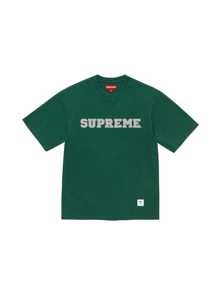 Топ Supreme Collegiate Appliqué Short-Sleeve Top 'Dark Green'