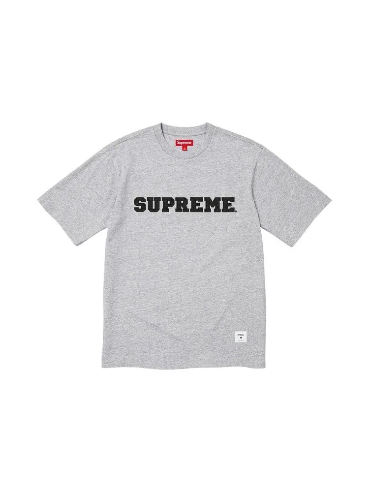 Топ Supreme Collegiate Appliqué Short-Sleeve Top 'Heather Grey'