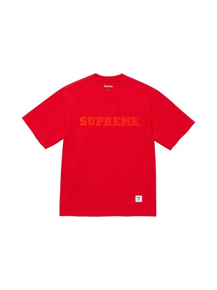 Топ Supreme Collegiate Appliqué Short-Sleeve Top 'Red'