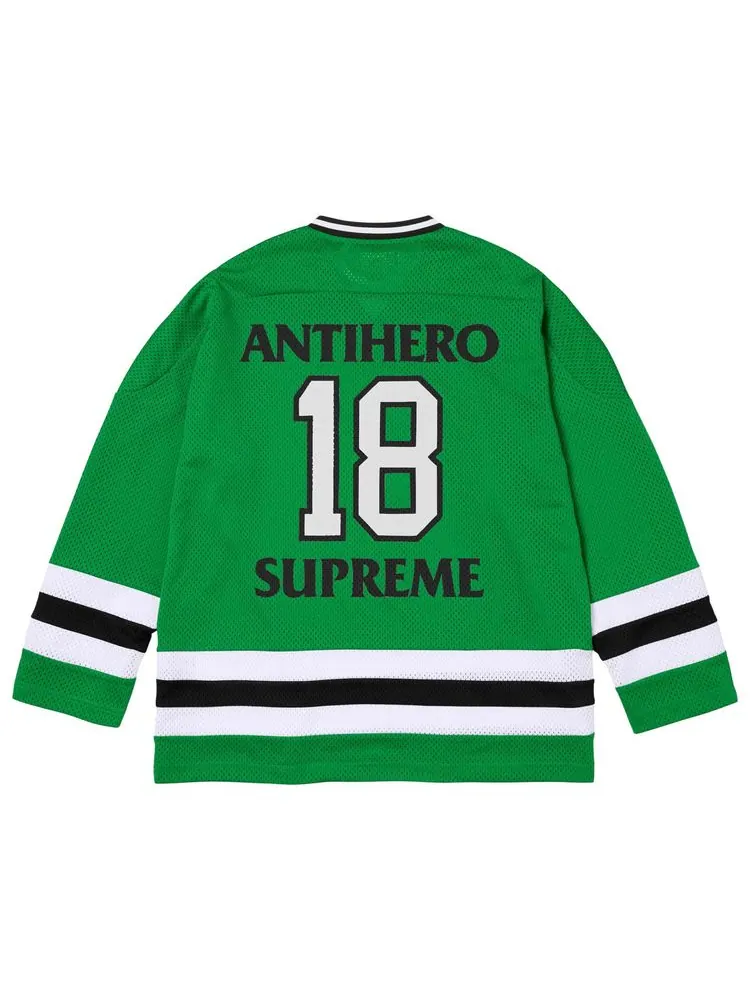 Хоккейная майка Supreme x Antihero Ozzy — изображение 2 из 2, зеленый