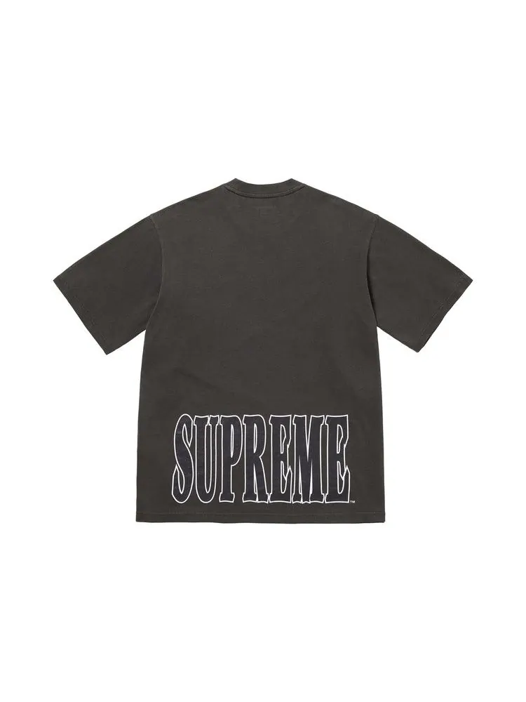 Топ Supreme Cracked Stretch Short-Sleeve Top — изображение 2 из 3, черный