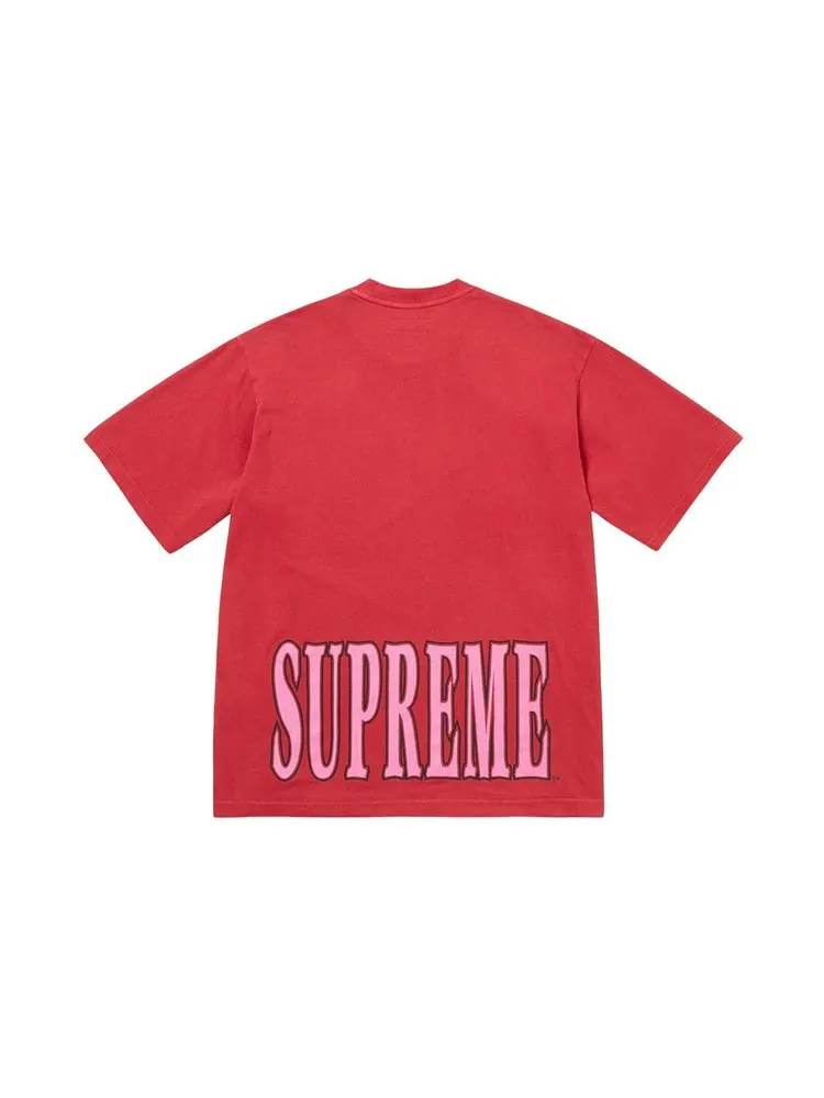 Топ Supreme Cracked Stretch Short-Sleeve Top — изображение 2 из 3, красный