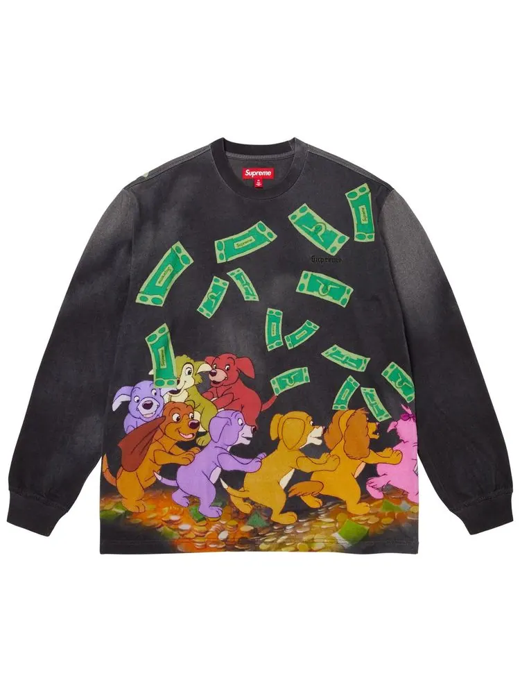 Футболка с длинными рукавами Supreme All Dogs Go To Heaven