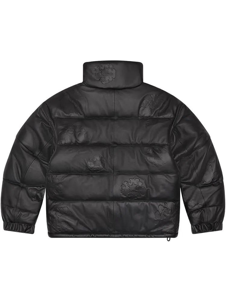 Пуховик Denim Tears Embossed Leather Wreath Puffer — изображение 2 из 3, черный