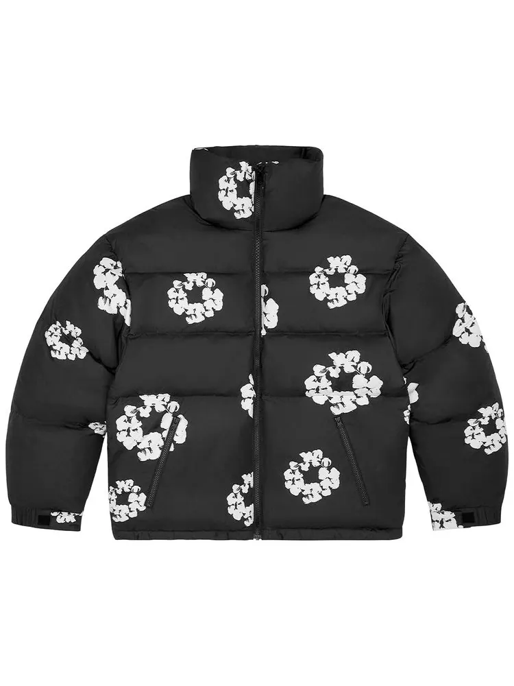 Пуховая куртка Denim Tears Cotton Wreath — изображение 1 из 2, черный