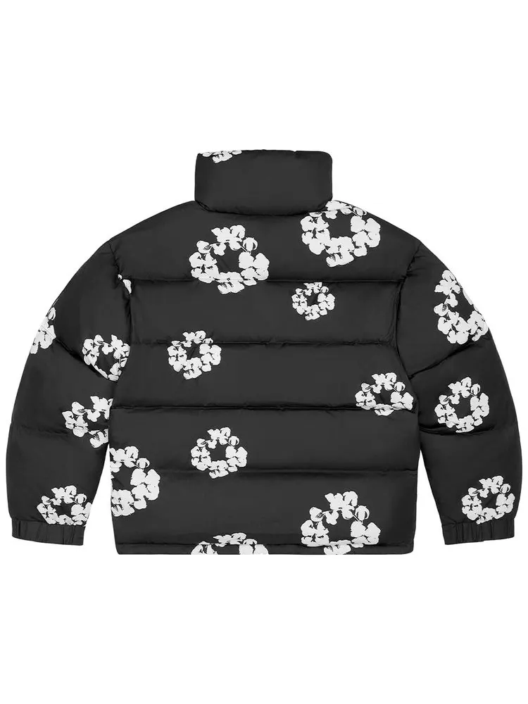 Пуховая куртка Denim Tears Cotton Wreath — изображение 2 из 2, черный