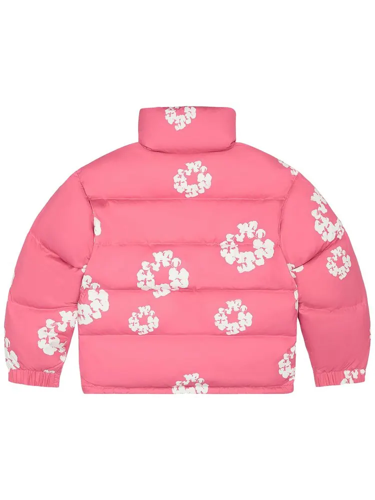 Пуховая куртка Denim Tears Cotton Wreath — изображение 2 из 2, розовый