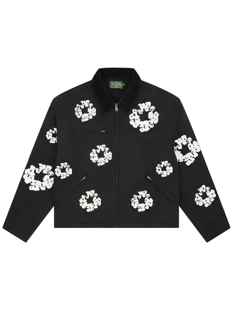 Рабочая куртка Denim Tears Cotton Wreath Canvas Work Jacket — изображение 1 из 2, черный